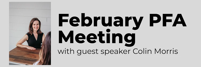 Logo for February Parent & Family Association Meeting