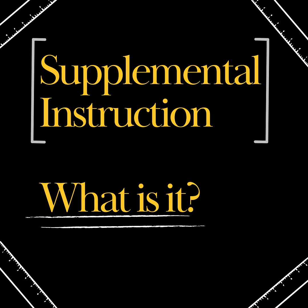 The image features the text "Supplemental Instruction What is it?" in yellow on a black background with white rulers on the corners.